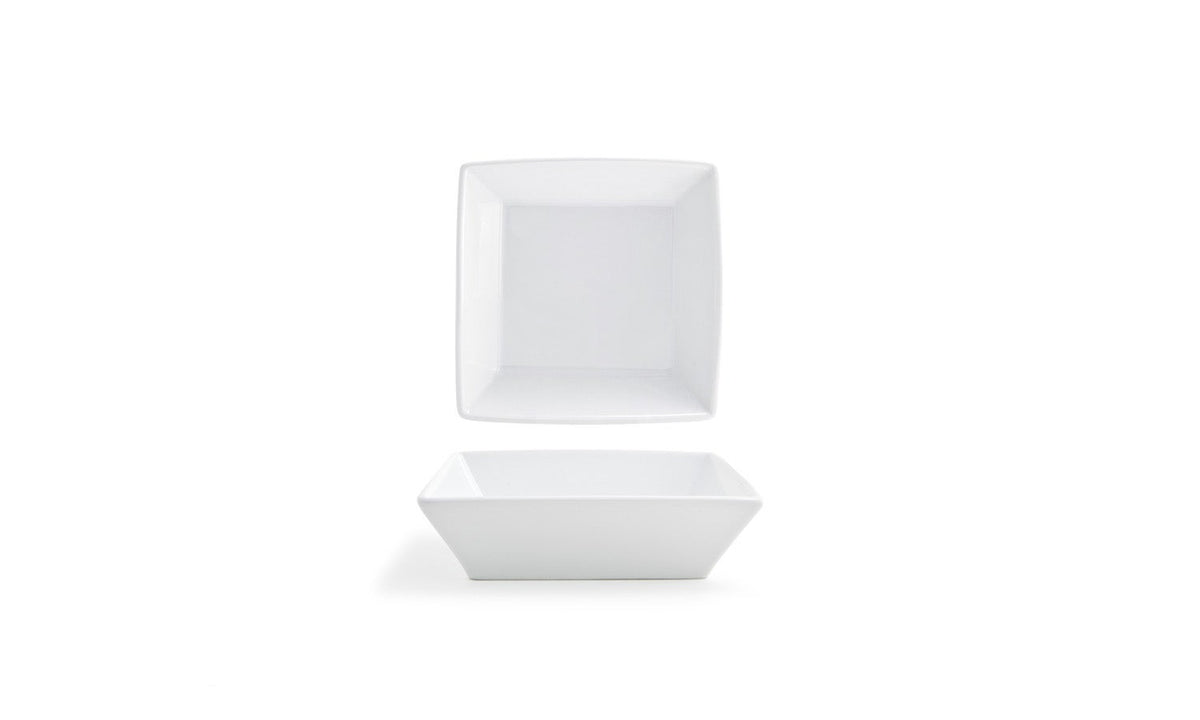 Plates, Kyoto, 7 Inch, White, Square, 7 Linear Inch,12 - 1 COUNT