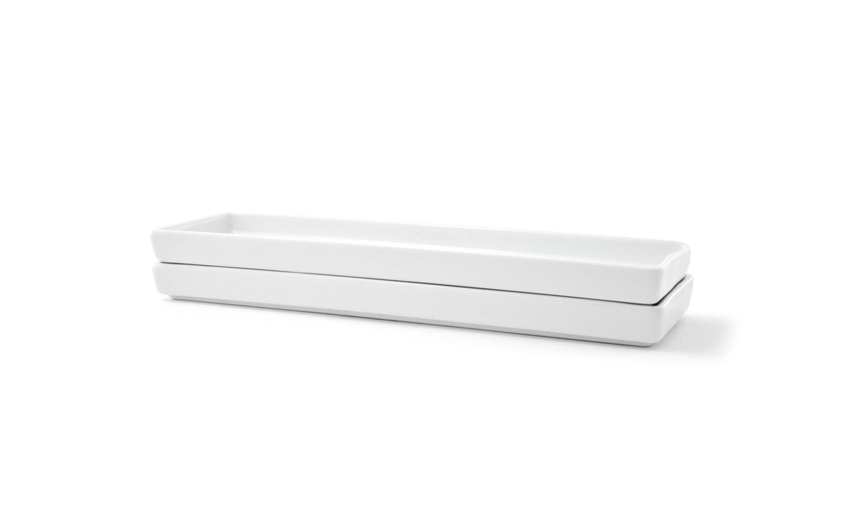 Servers, Mod, 9.75 x 2.75 x 0.75 Inch, White, Undecorated,12 - 1 EACH