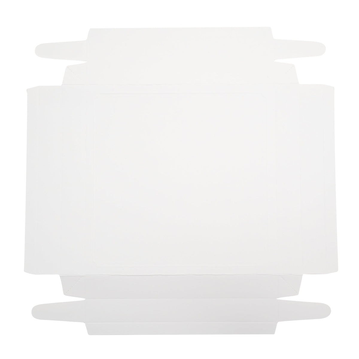 Boxes, Cake, Sweet Vision 8.5 x 8.5 x 6.75 Inch, Plastic, Clear, Square, with White Base & Lid/Gray Ribbon/Lotus Accent,1 - 10 COUNT