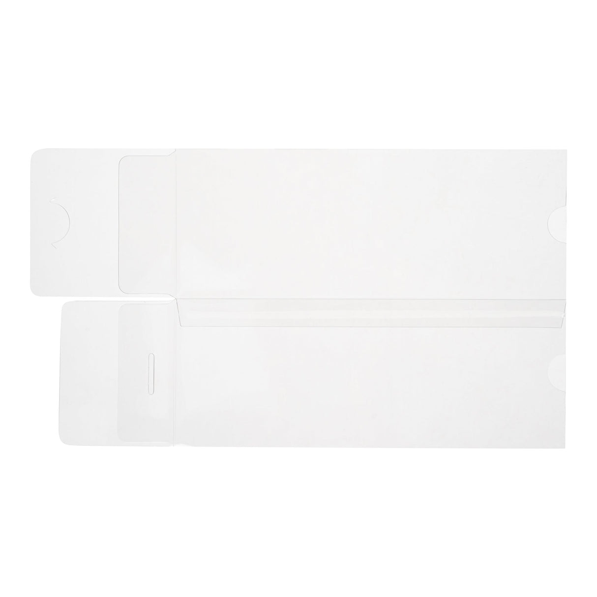 Boxes, Eclair, 7 x 2.5 x 2.5 Inch, Plastic with Paper Sleeve, Clear & Black, Rectangle, with Tree Accent,1 - 100 COUNT