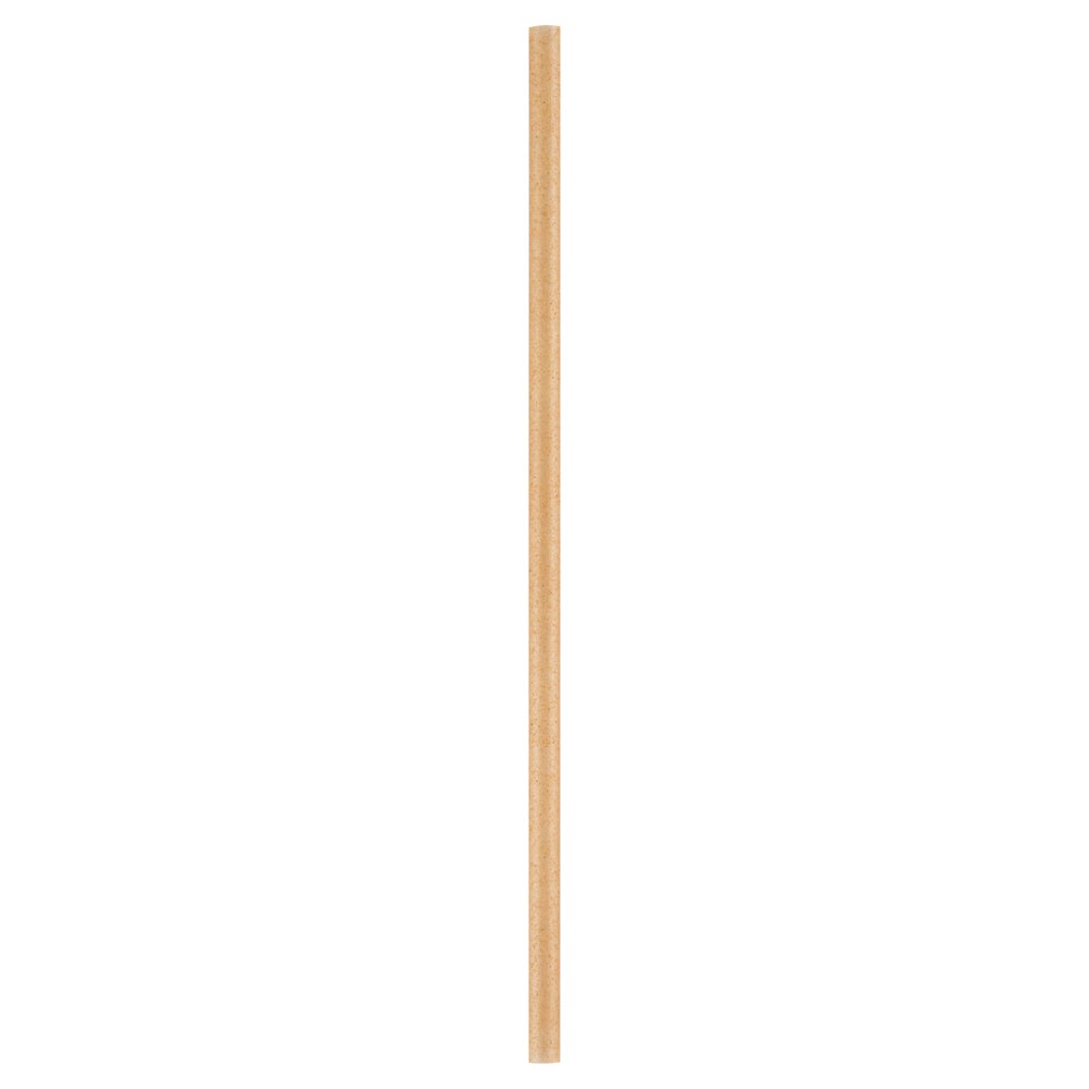 Straws, Basic Nature 8.25 Inch, Sugarcane, Brown, PLA,100 - 1 COUNT