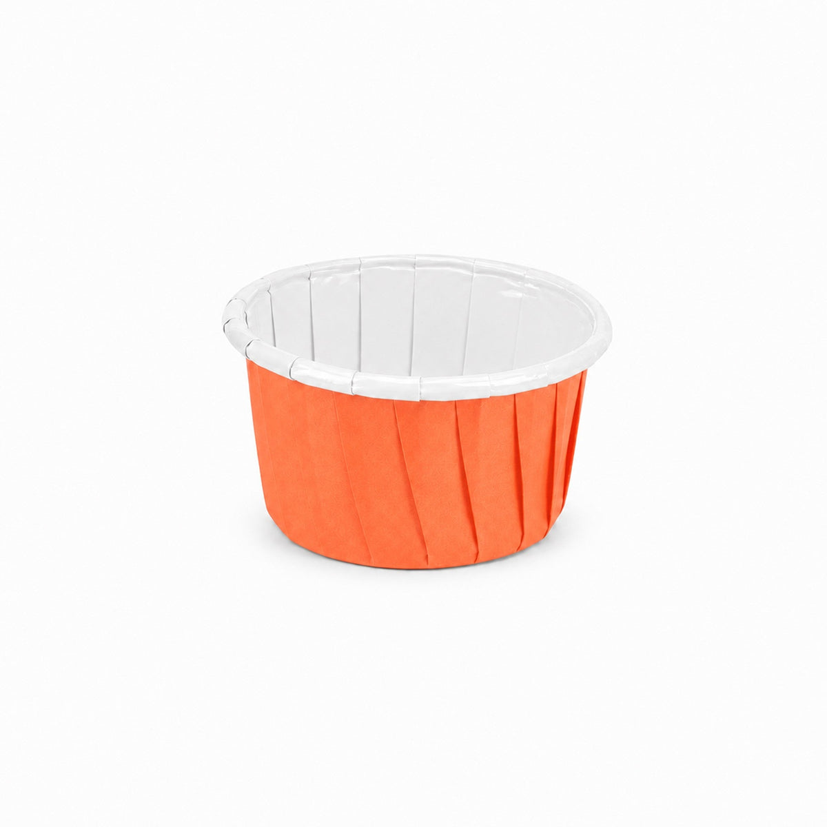 Cups, Baking, 2 Ounce, Paper, Tangerine Orange, Pleated, Medium 2.25 x 2.25 x 1.50 Inch, Round,200 - 1 COUNT