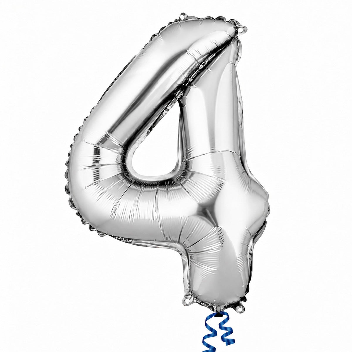 Balloon, Mylar, Balloonify 16 Inch, Number 4, Silver,1 - 1 EACH