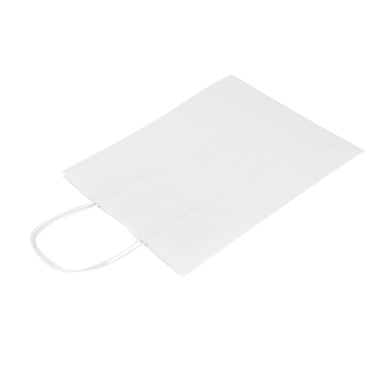 Bags, Retail, Saving Nature 7.75 x 4 x 11.50 Inch, Paper, White, with Handles,100 - 1 EACH