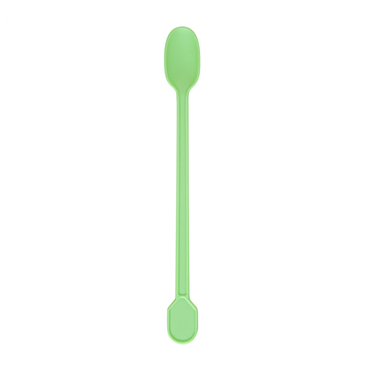 Spoons, Stirrer, Basic Nature, Plastic, Green, 4 Inch, CPLA,100 - 1 COUNT