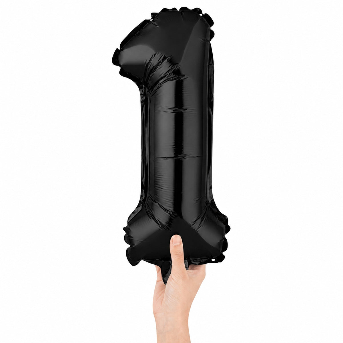 Balloon, Mylar, Balloonify 16 Inch, Number 1, Black,1 - 1 EACH