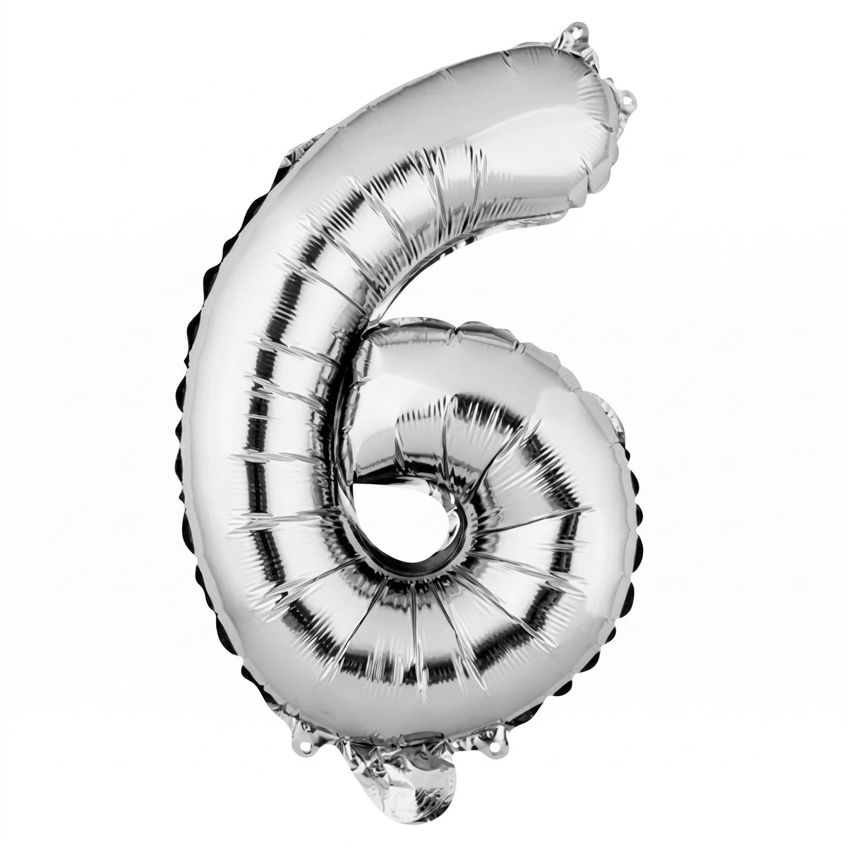 Balloon, Mylar, Balloonify 16 Inch, Number 6, Silver,1 - 1 EACH