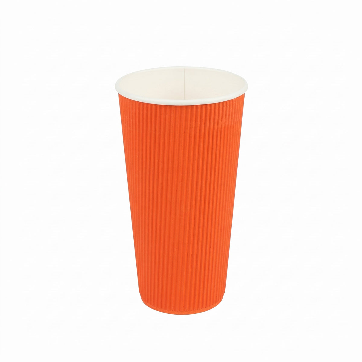 Cups, Hot, 20 Ounce, Paper, Tangerine, Ripple Wall,1 - 250 COUNT
