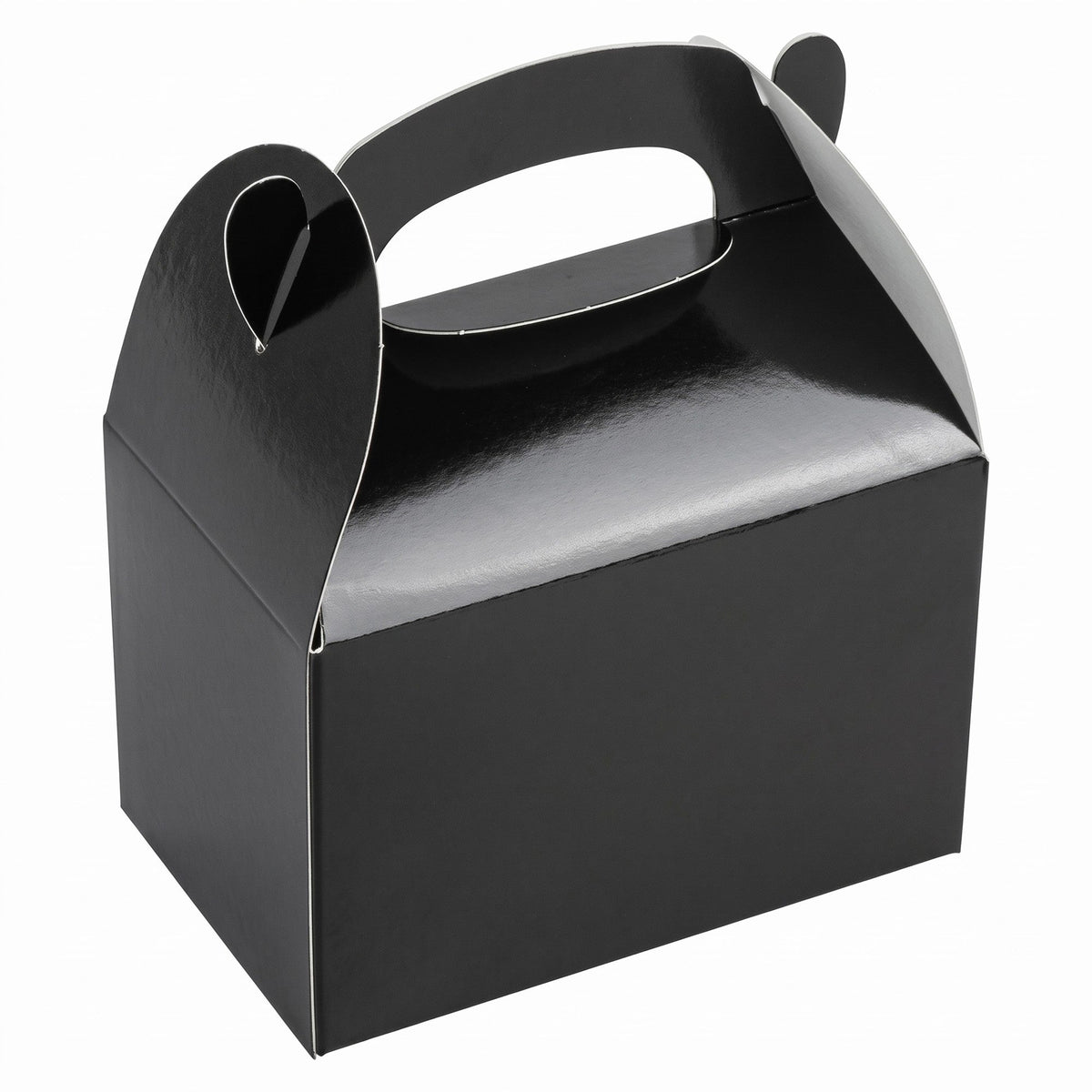 Boxes, Gable & Lunch, Bio Tek 4 x 2.50 x 2.50 Inch, Greaseproof Paper, Black,4 - 25 COUNT