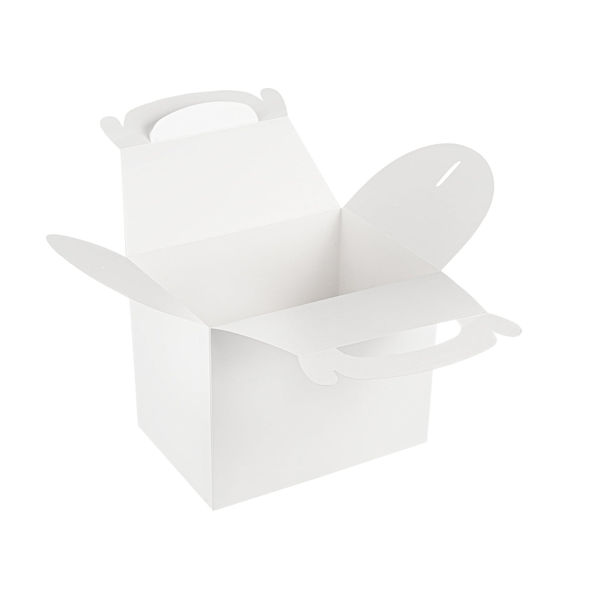 Boxes, Gable & Lunch, Bio Tek 10 x 7 x 8 Inch, Greaseproof Paper, White,4 - 25 COUNT