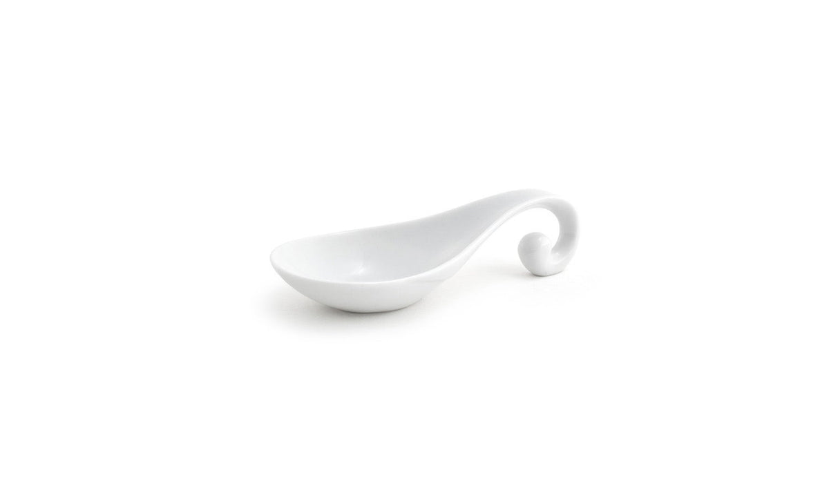 Spoons, Sampler, Swirl, White, Porcelain, 4.5 Inch, 4.5 Linear Inch,12 - 1 COUNT
