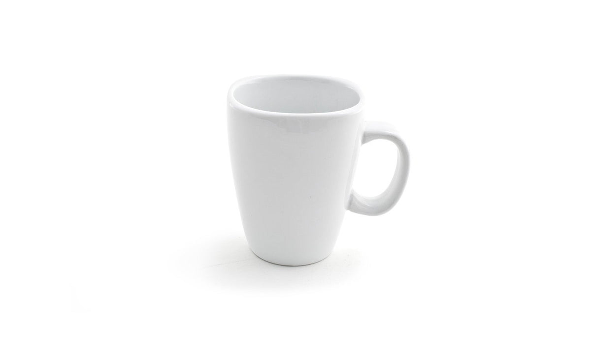 Mugs, Mod, 11 Ounce, White, Porcelain, 11 Ounce,12 - 1 COUNT