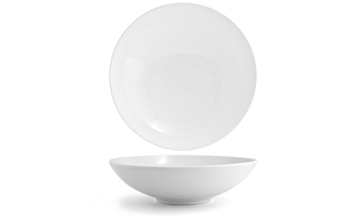 Bowls, Spiral, 11.5 Inch, Wide, White, 11.5 Linear Inch,6 - 1 COUNT