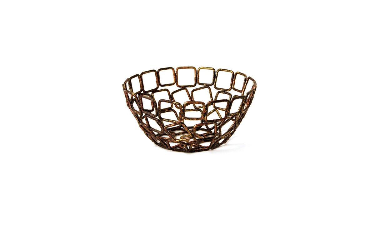 Bowls, Link, Coppered Wireware, 2.5 x 5.5 Inch, Copper, 5.5 Inch,12 - 1 EACH