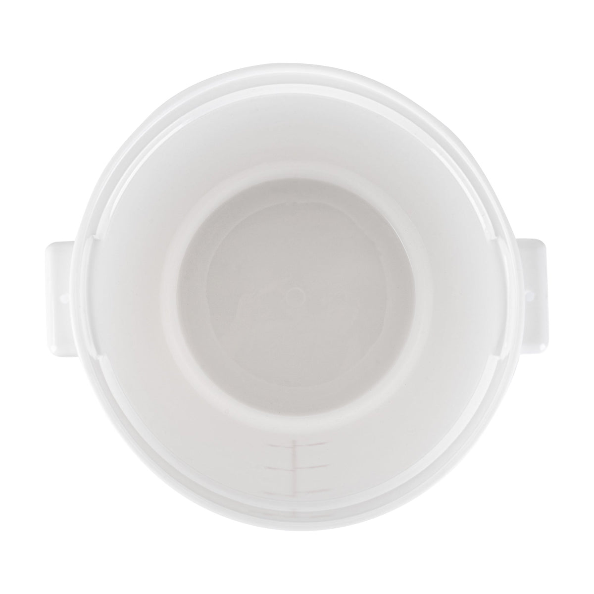 Containers, Food Storage, Met Lux 8 Quart, Round, White, 8.75 x 8.75 x 10.75 Inch, with Red Volume Markers,1 - 1 EACH
