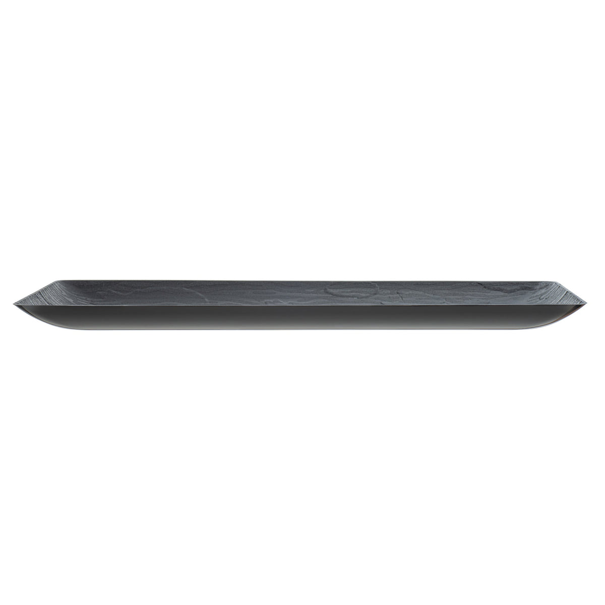 Plates, Maxi Serve 14.25 x 6.25 Inch, Plastic, Matte Black, Rectangular,4 - 25 COUNT