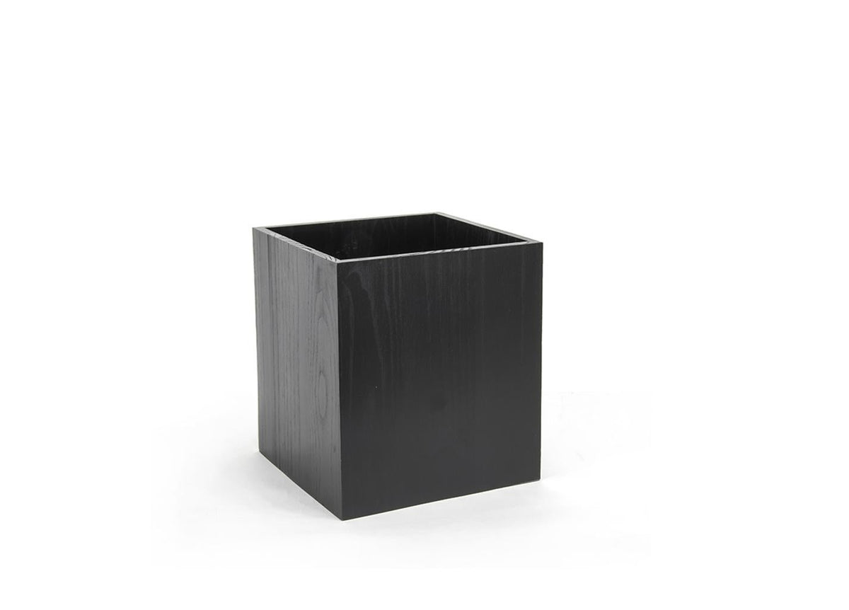 Risers, Cube, 8 x 8.75 Inch, Black, Bamboo,2 - 1 COUNT