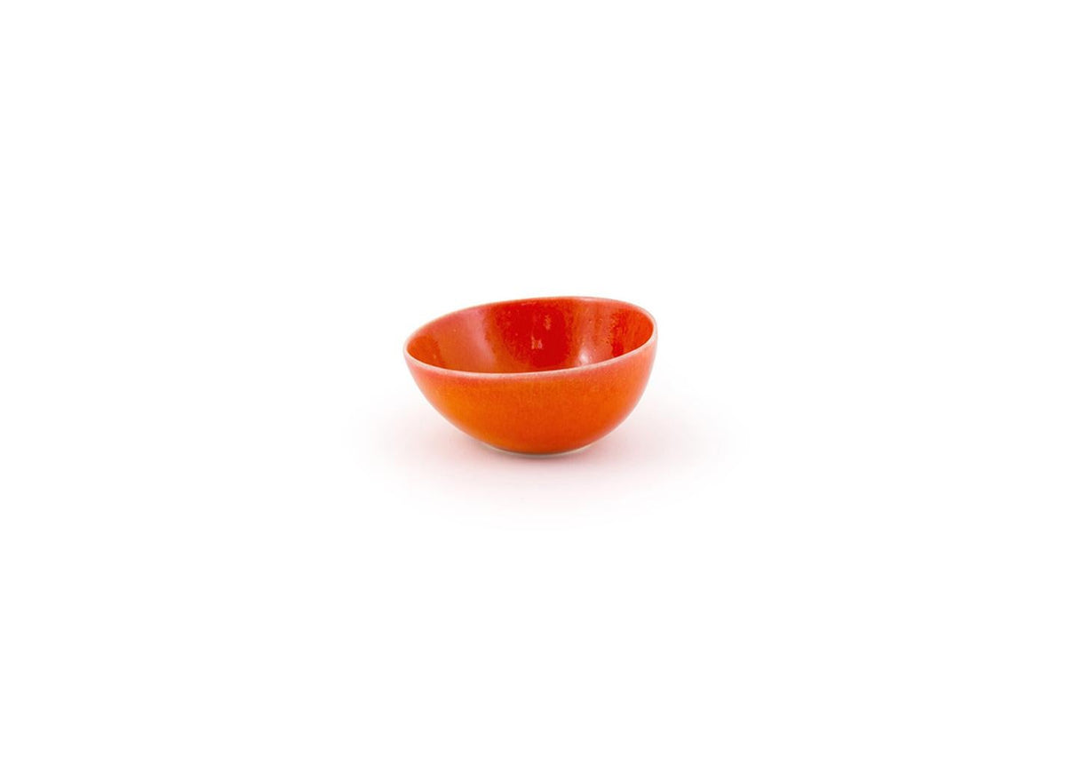 Bowls, Porcelain, 10 Ounce, 5 Inch, Blood Orange, Round,12 - 1 EACH