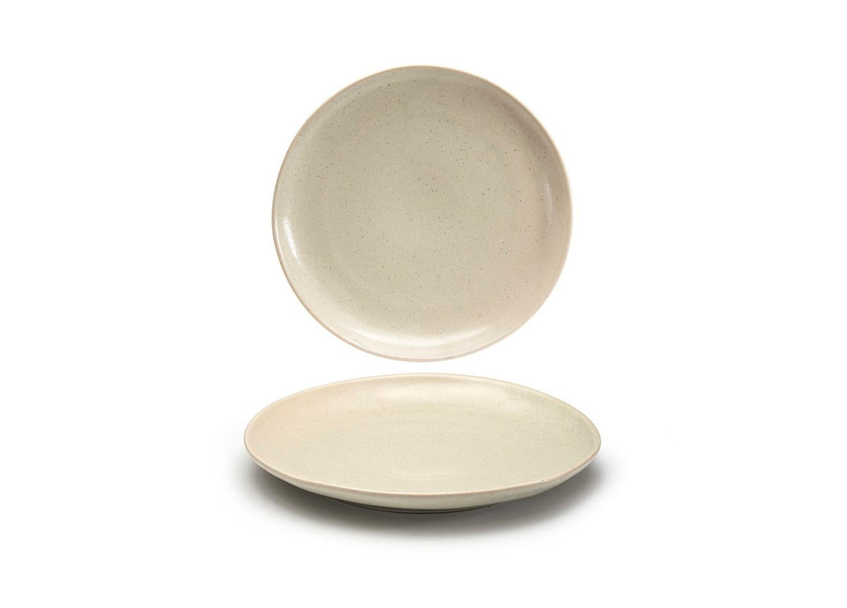 Plates, Porcelain, 11 Inch, Mushroom, Round,6 - 1 COUNT
