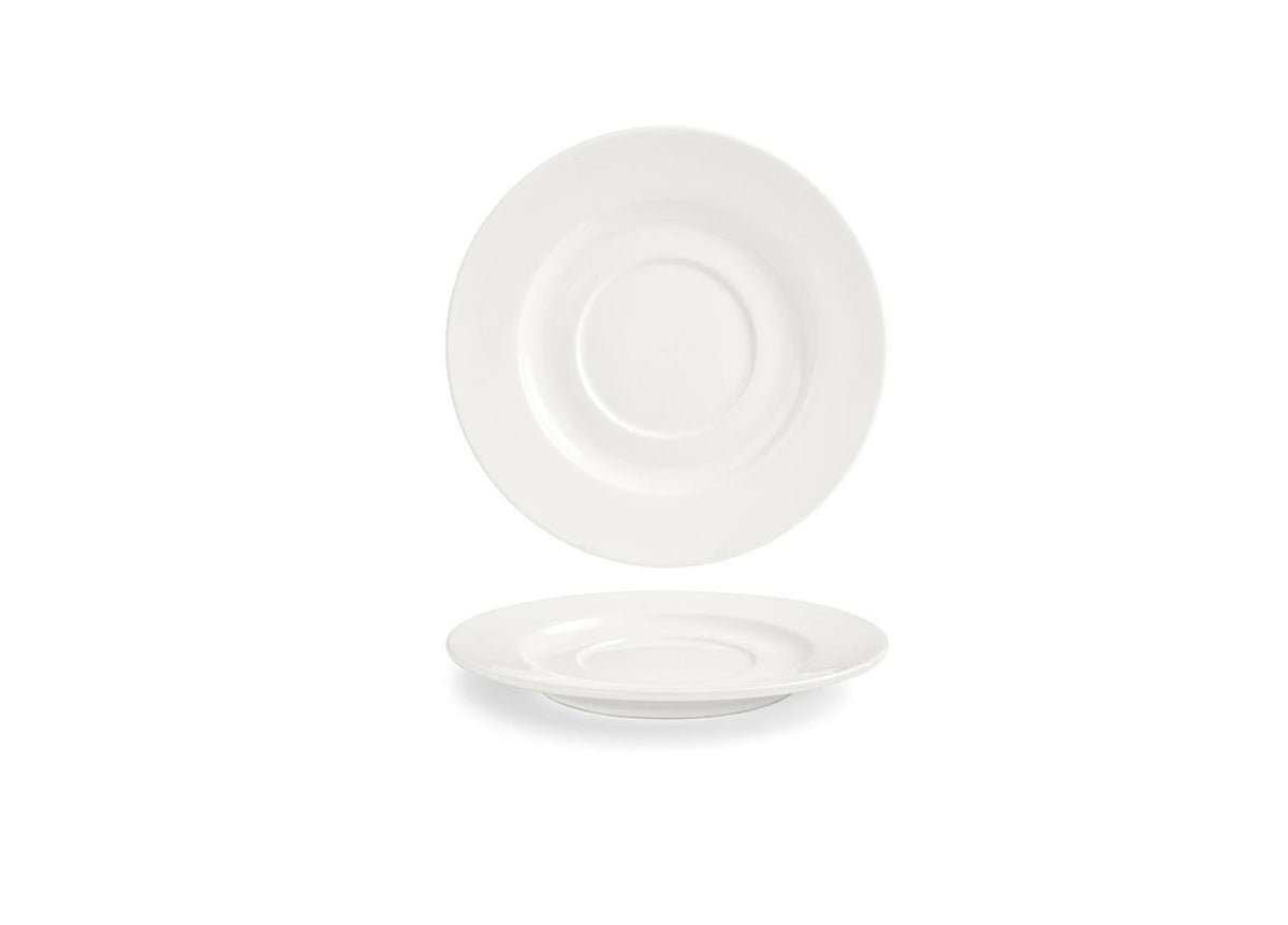 Saucers, Monaco, 8 Inch, White, Round,12 - 1 EACH