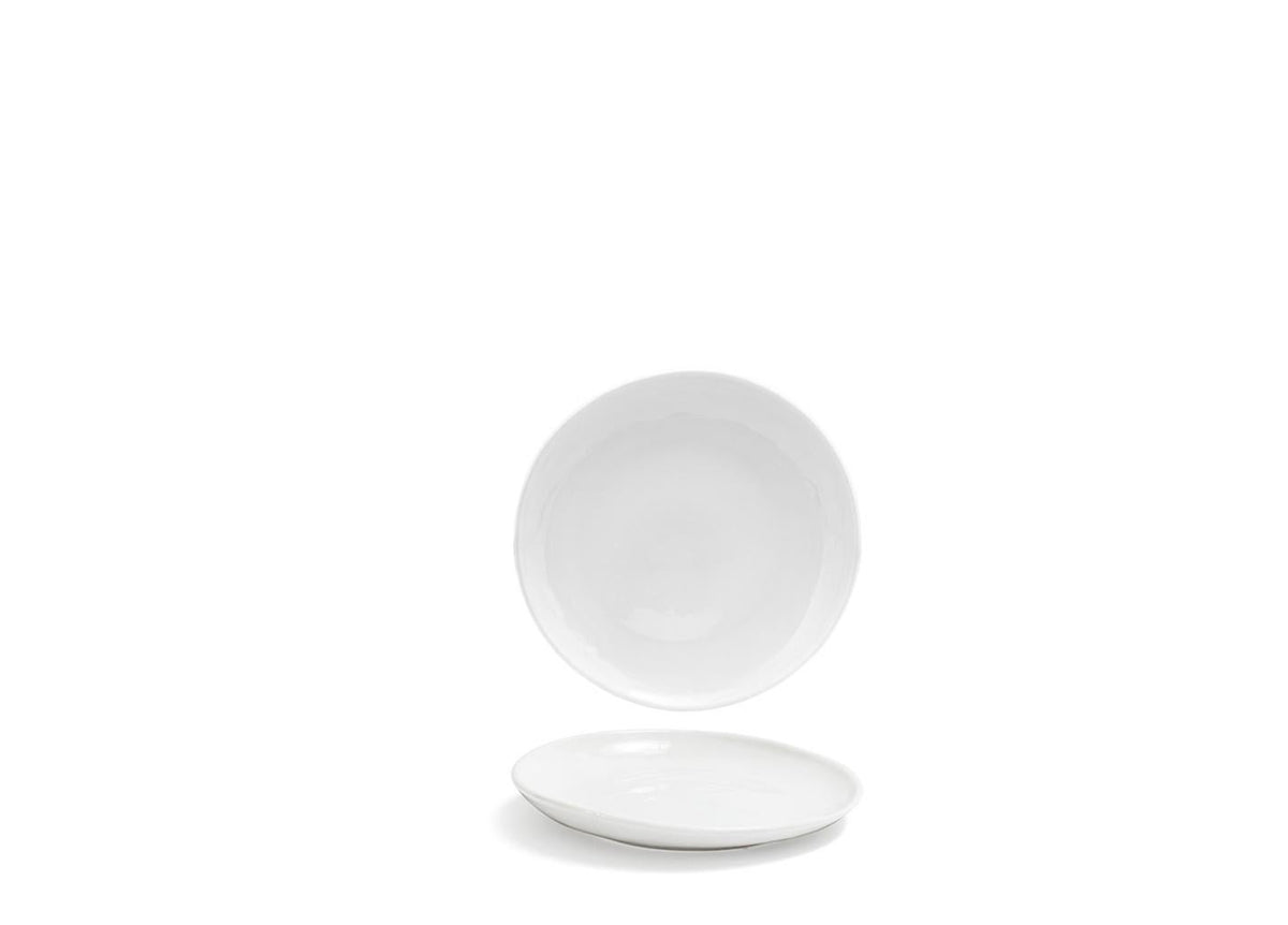 Plates, Porcelain, 6 Inch, White, Round,12 - 1 EACH