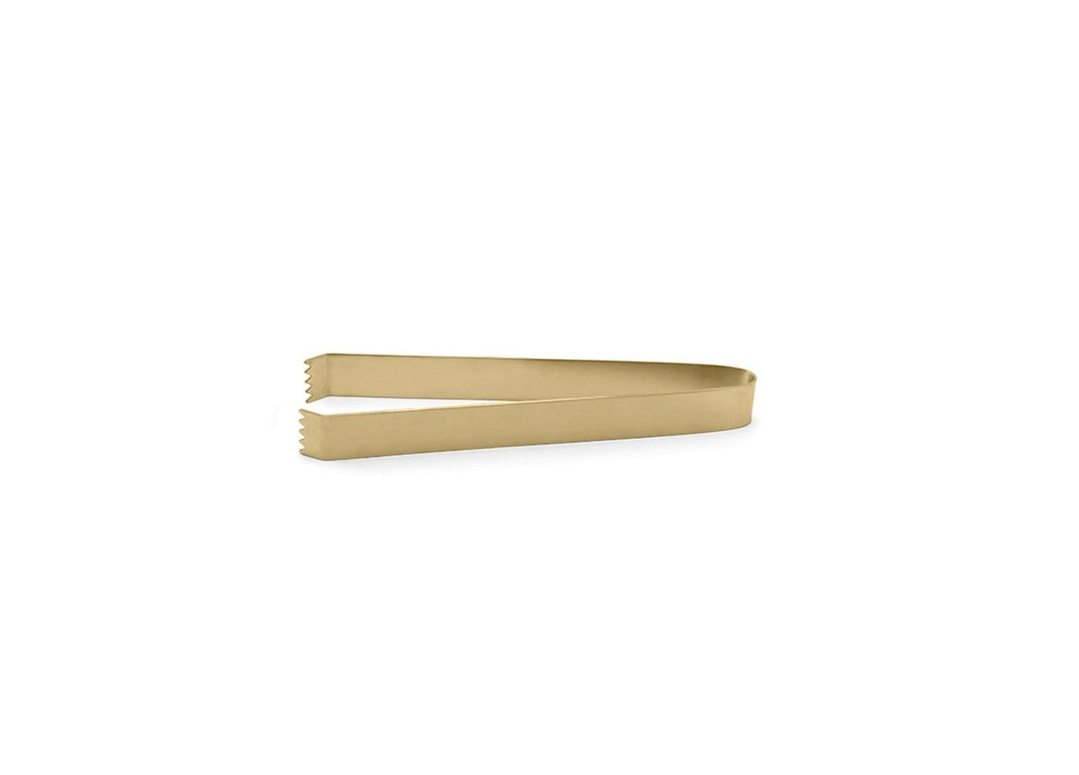 Tongs, 7 Inch, Matte Brass, Brushed Stainless Steel,12 - 1 EACH