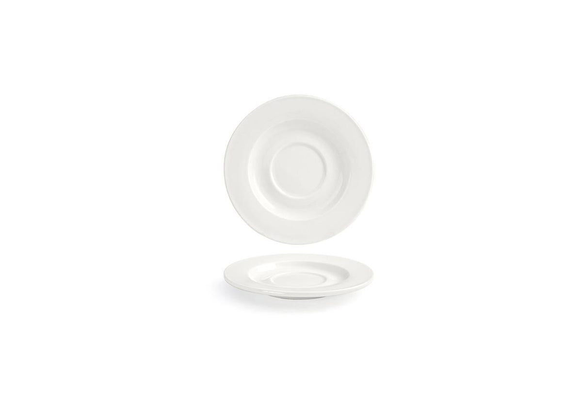 Saucers, Monaco, 6 Inch, White, Round,12 - 1 EACH