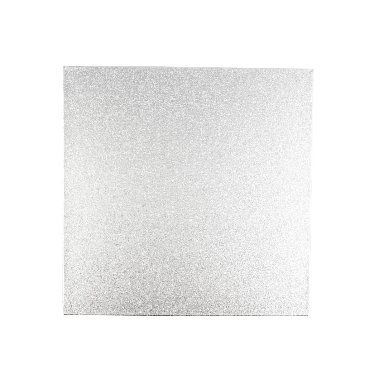 Cake Drum Board, Pastry Tek 10 x 10 x 0.5 Inch, Cardboard, Metallic Silver, Square,1 - 1 EACH
