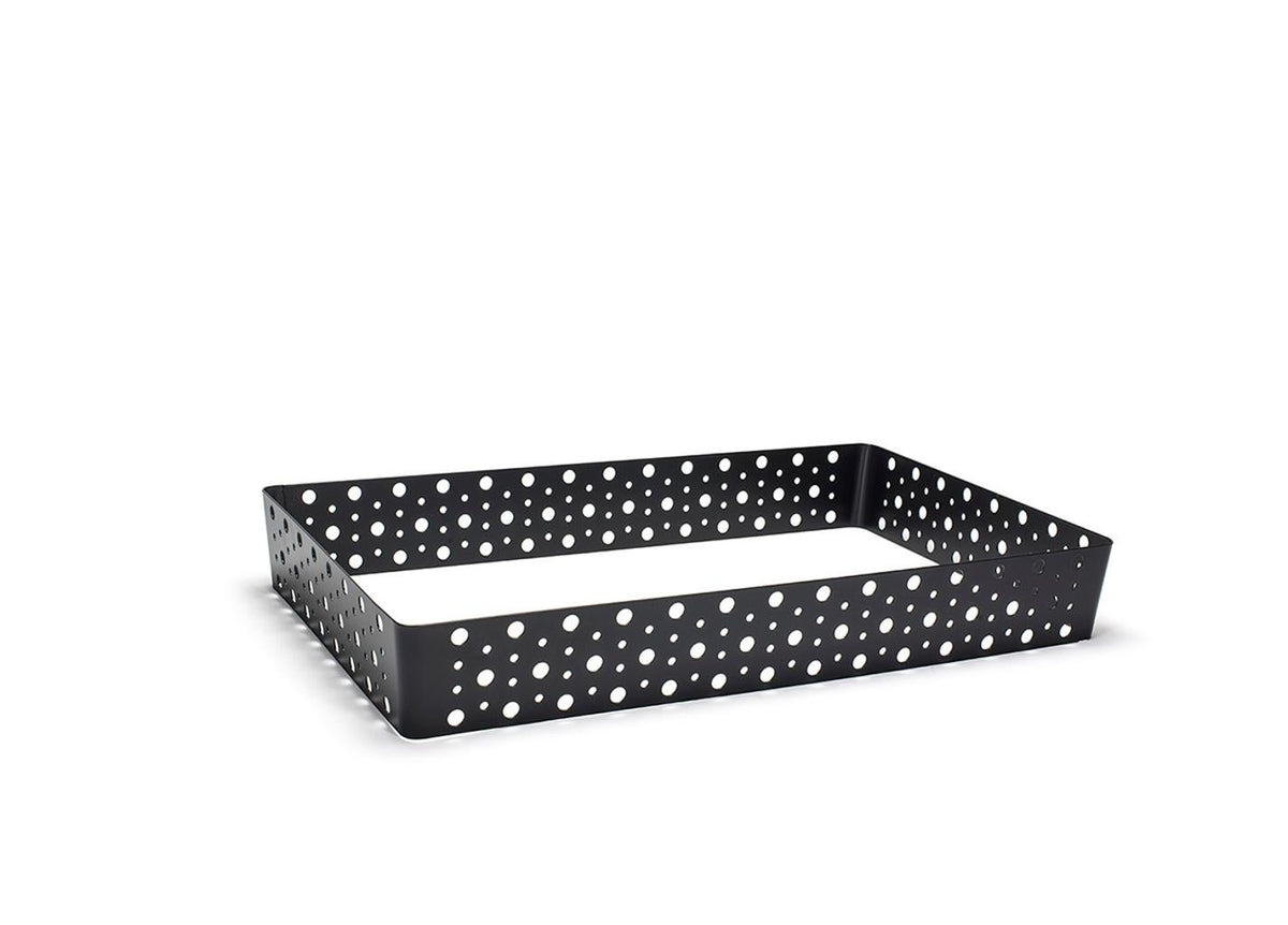 Organizer, Shallow, 20 x 12 x 2.75 Inch, Full-Size Dots, Matte Black, Metal,2 - 1 COUNT