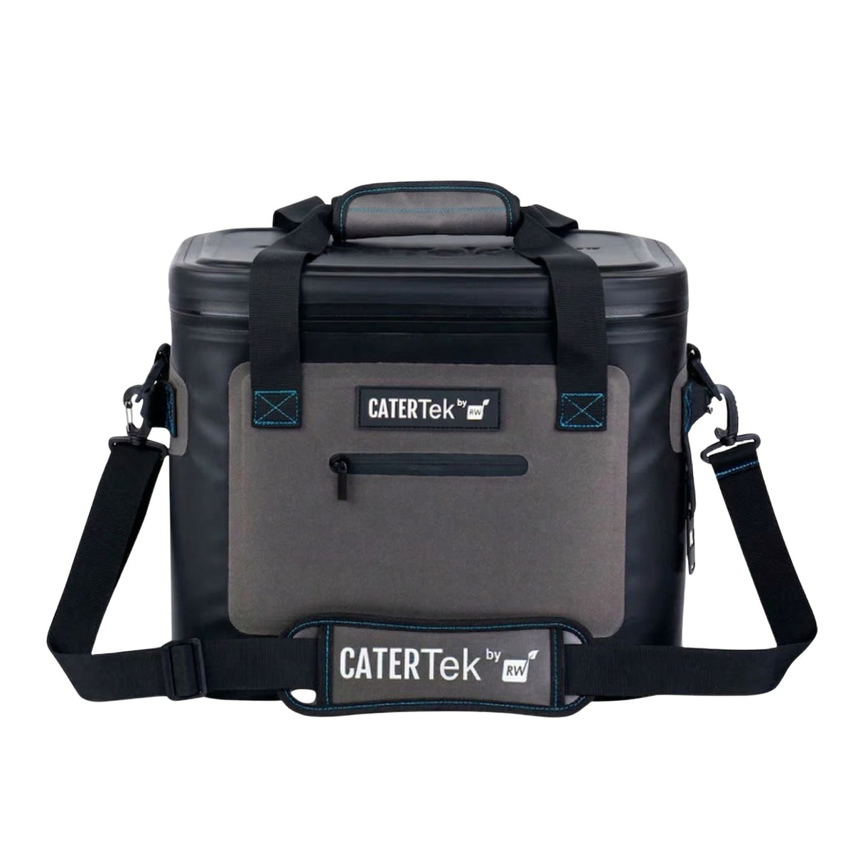 Coolers, Soft, Cater Tek 18.50 x 10.75 x 12.75 Inch, Insulated, Black & Gray, with Bottle Opener, Holds 30 Cans,1 - 1 EACH