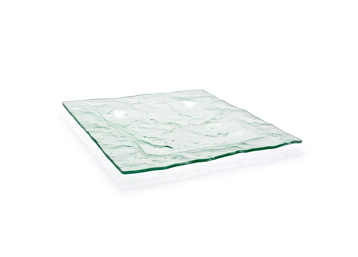 Plates, Glass, 13 Inch, Clear, Square,6 - 1 COUNT