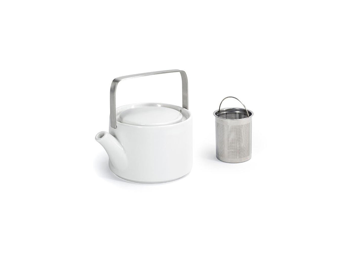 Teapots, 16 Ounce, Round, White, Porcelain,6 - 1 COUNT