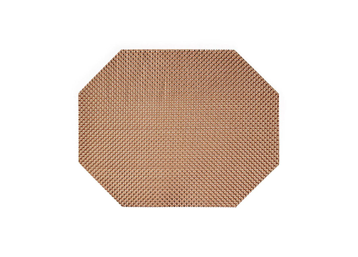 Placemats, Basketweave, 14 x 11 Inch, Canyon, Vinyl,12 - 1 EACH
