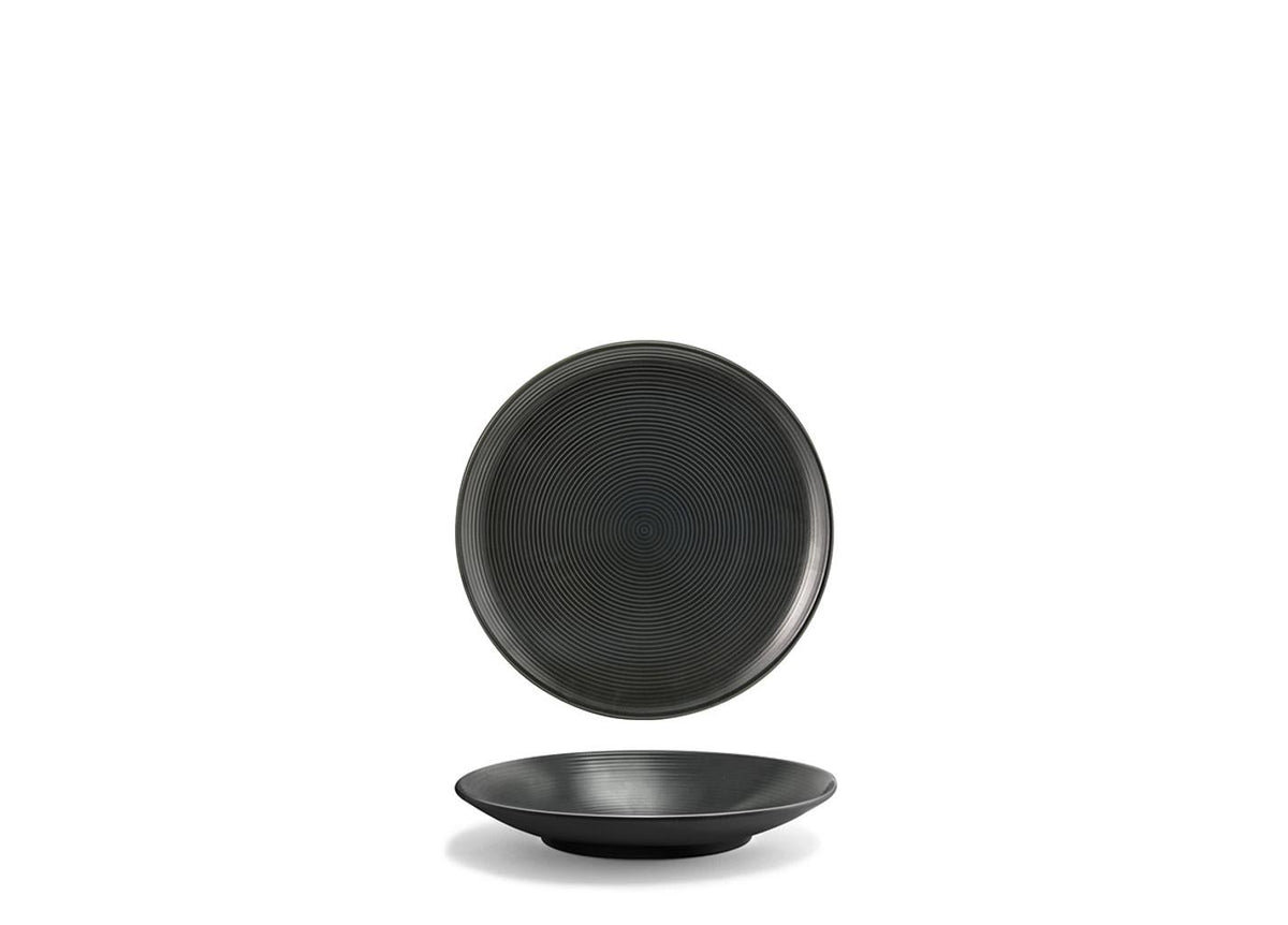 Plates, Porcelain, 6.5 Inch, Ink, Round,12 - 1 EACH