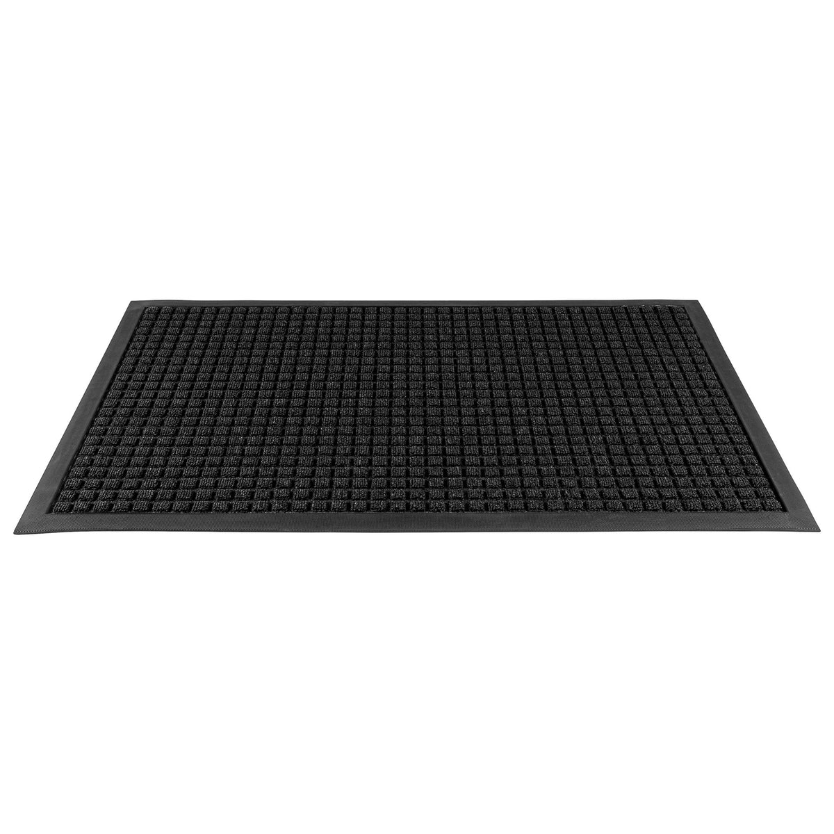 Floor Mat, Carpet, Comfy Feet, Black, 36 x 24 Inch, Waffle, Polypropylene,1 - 1 EACH