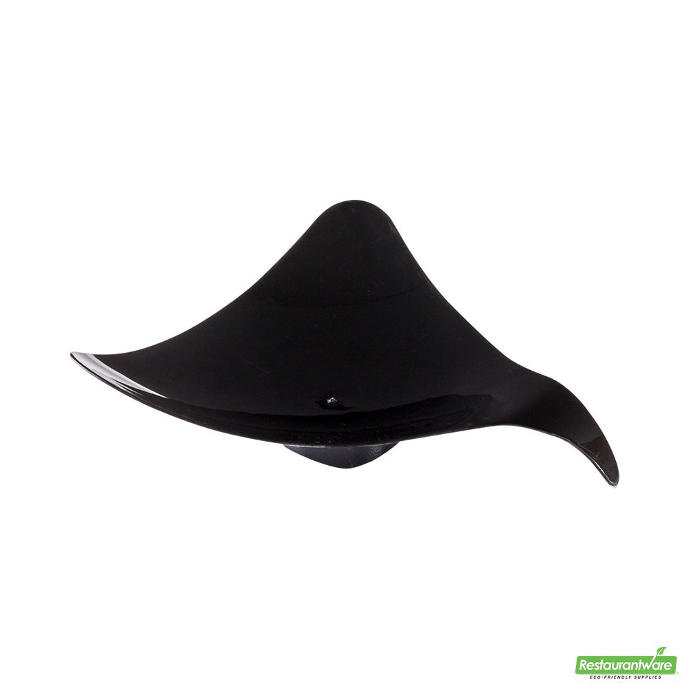 Plates, Appetizer, 3 Inch, Plastic, Black Shooting Star Design, Triangle, Heavyweight, 3 Linear Inch,1 - 100 COUNT