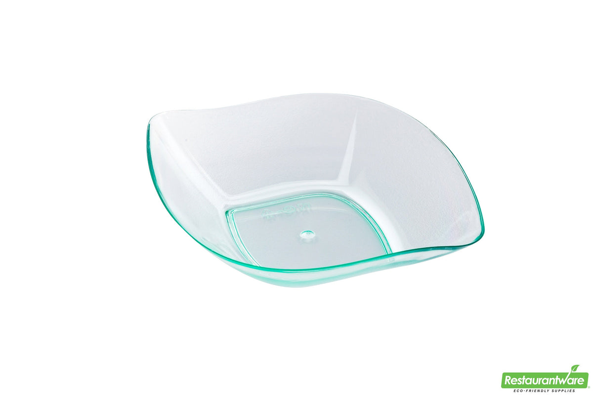 Plates, Appetizer, 3.5 Inch, Plastic, Sea Green Comma Design, Curved, Heavyweight, 3.5 Linear Inch,1 - 100 COUNT
