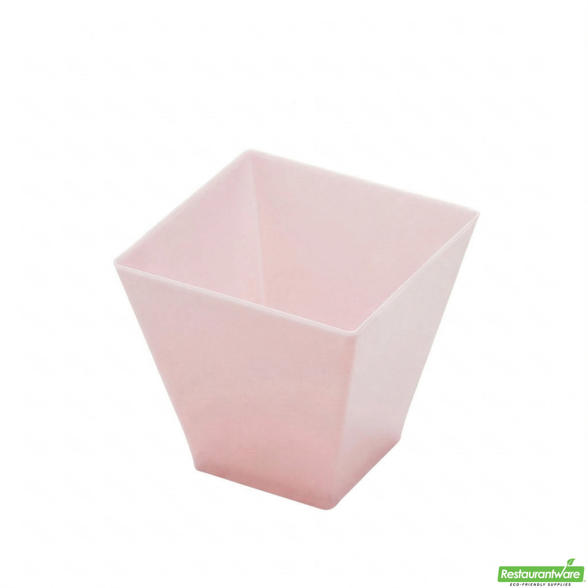 Cups, Mini Kova Dessert, 2 Ounce, Plastic, Limited Edition Powder Pink, Square, 2 Ounce,1 - 100 COUNT