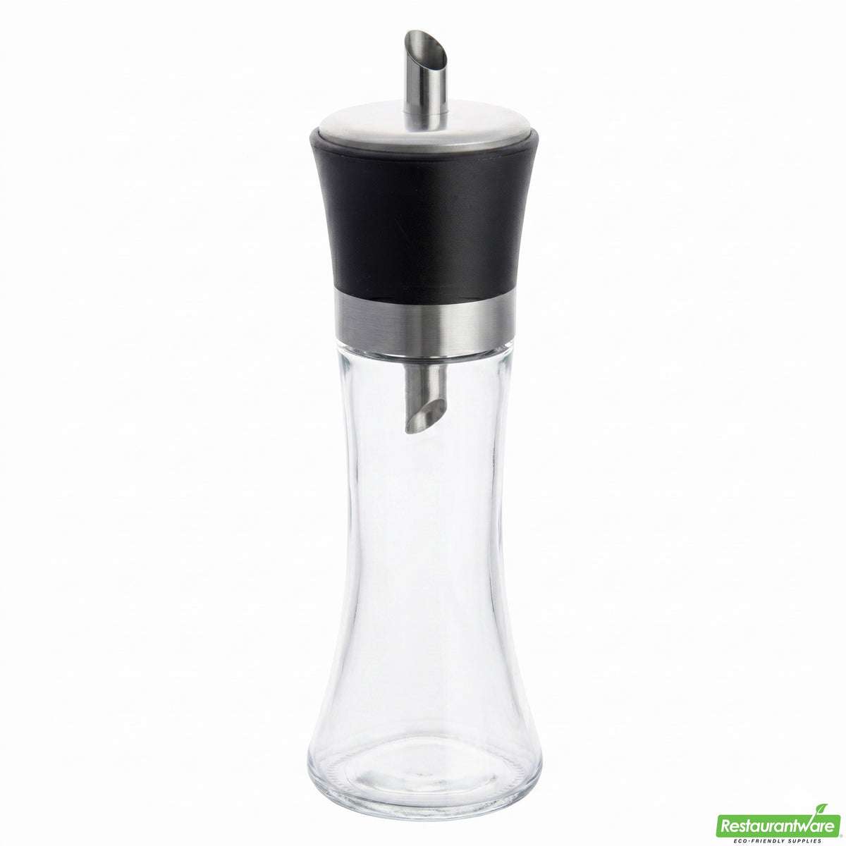 Pourer, Sugar, 6 Ounce, Vetri, Glass, with Black Spout Lid,1 - 1 EACH
