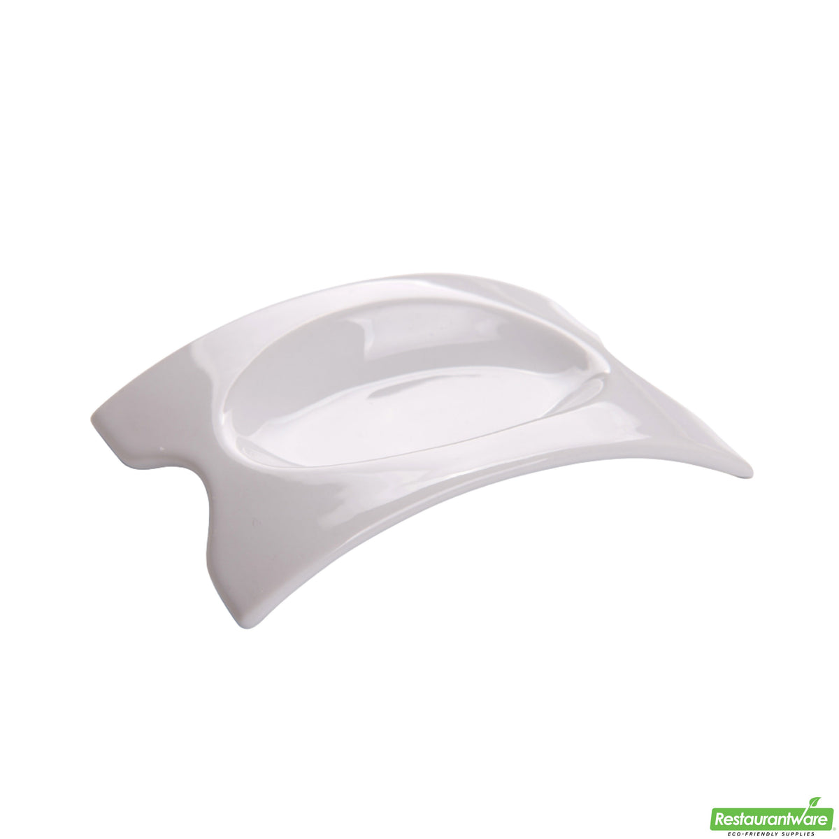 Dishes, Mini Concavo, Porcelain, 4 Inch, White, 4.06 Linear Inch,1 - 10 COUNT