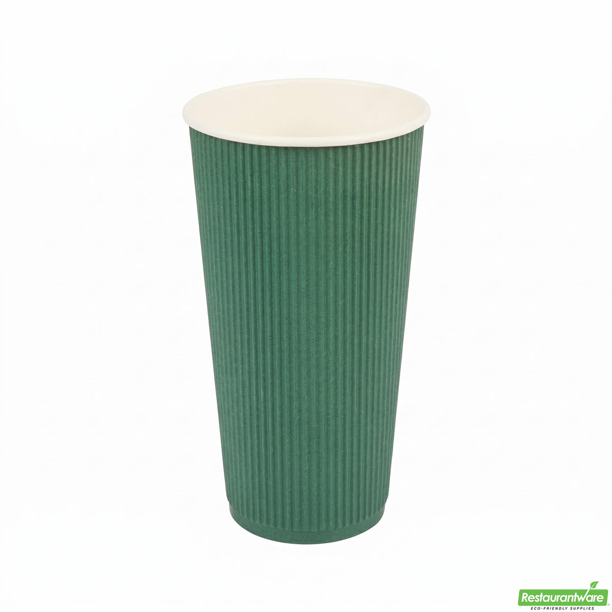 Cups, Hot, 20 Ounce, Paper, Forest Green, Ripple Wall,1 - 250 COUNT