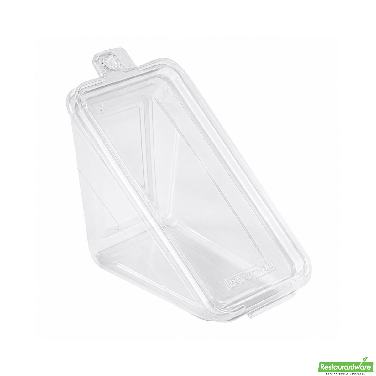 Container, Sandwich, Tamper Tek 7.25 x 4 x 3.50 Inch, Plastic, Clear, Wedge, 7.25 x 4 x 3.50 Inch, with Lid, Tamper-Evident,100 - 1 COUNT