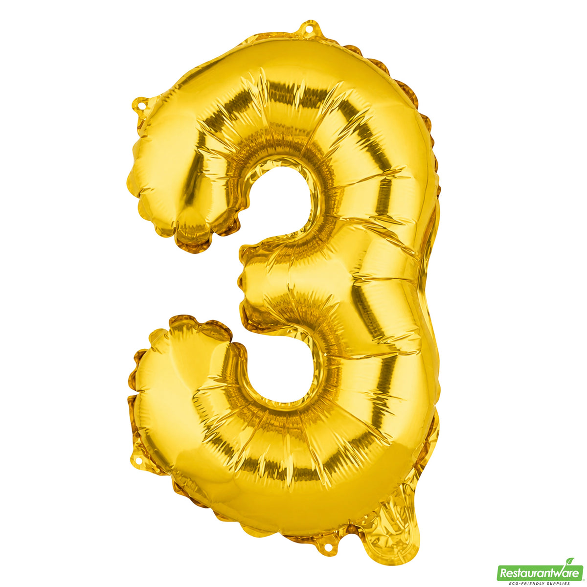 Balloon, Mylar, Balloonify 16 Inch, Number 3, Gold,1 - 1 EACH