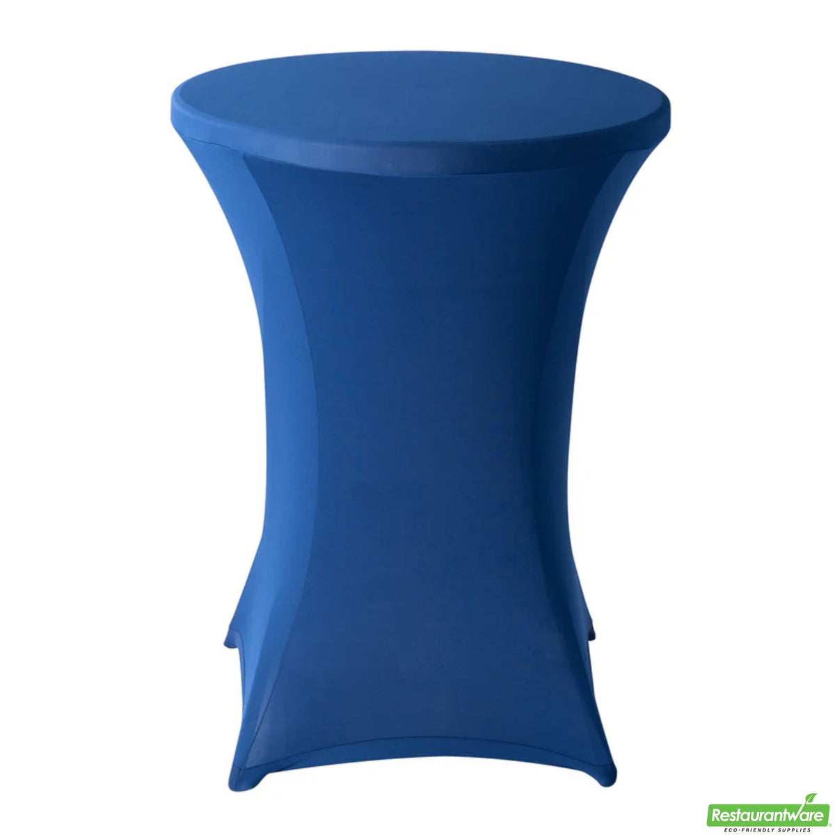 Table Covers, 36 Inch, Spandex, Blue, Round,1 - 10 COUNT