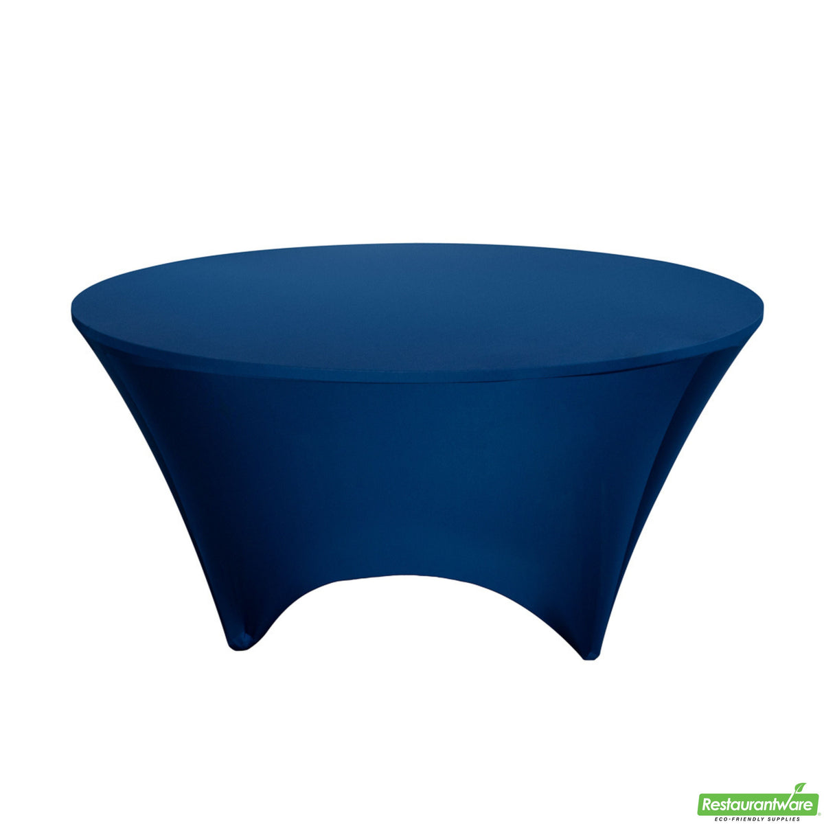 Table Covers, 72 Inch, Spandex, Blue, Round,1 - 10 COUNT