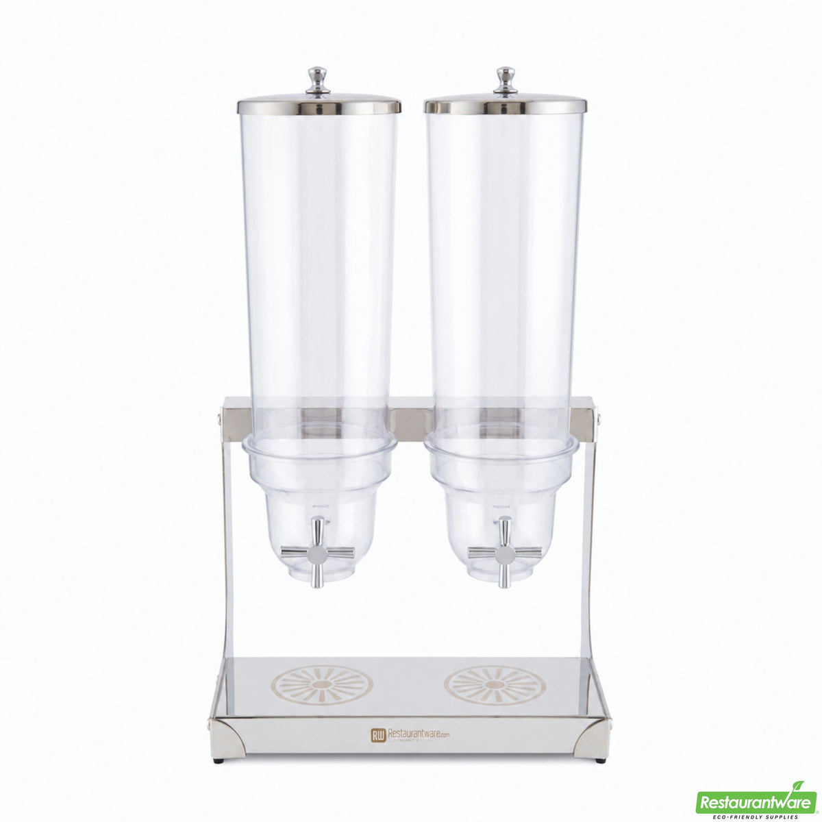 Dispenser, Cereal, 3 Liter, Double Compartment, with Stainless Steel Body, 3 Liter,1 - 1 EACH
