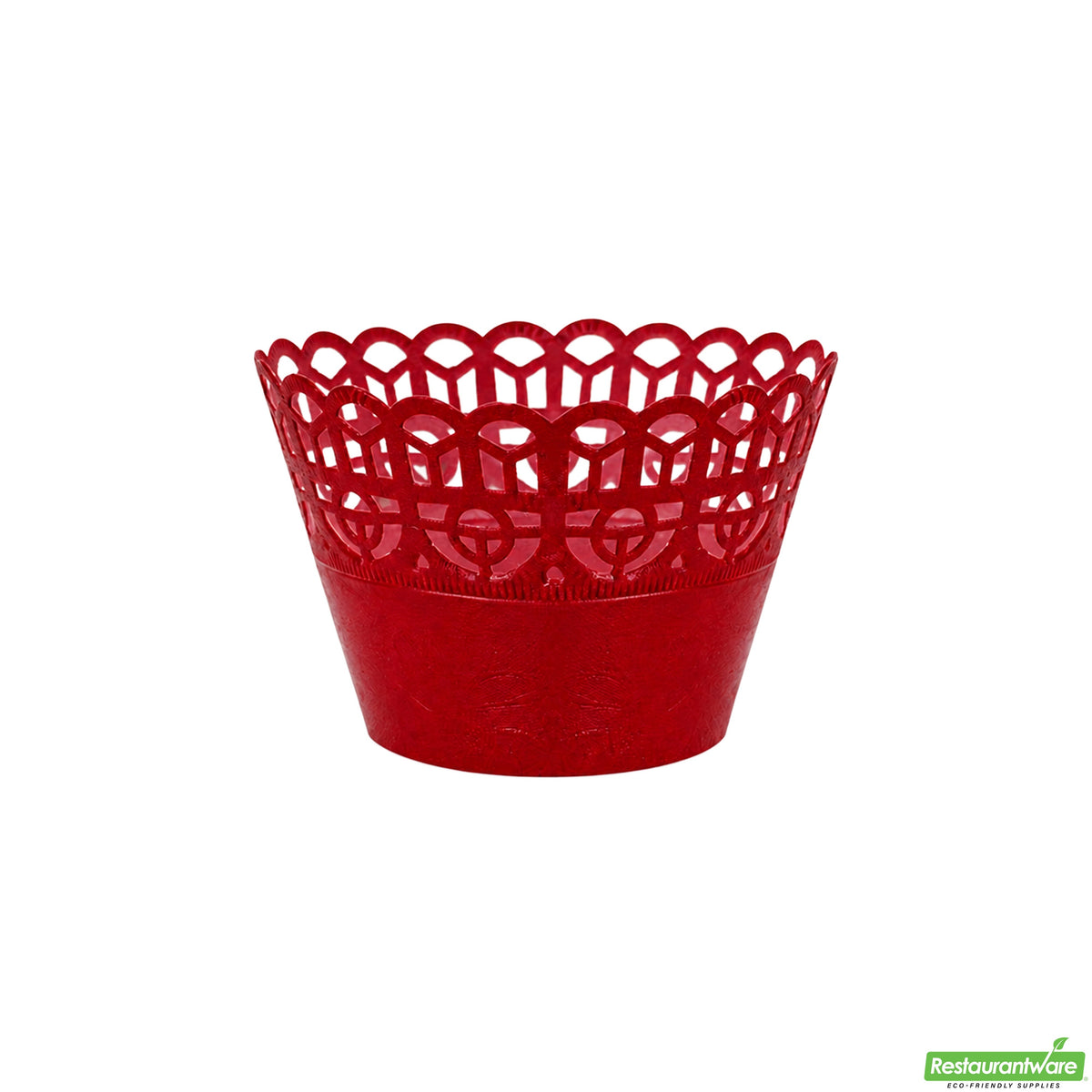 Cupcake Wraps, Bellissimo, 2.1 Inch, Paper, Cherry Red, 2.1 Linear Inch,1 - 200 COUNT