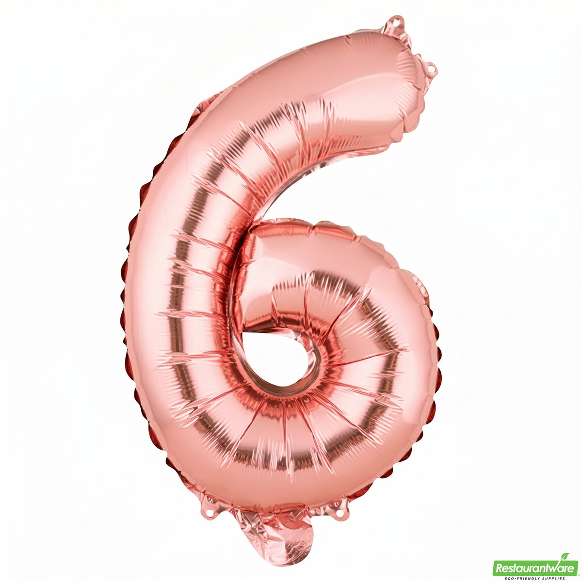 Balloon, Mylar, Balloonify 16 Inch, Number 6, Rose Gold,1 - 1 EACH
