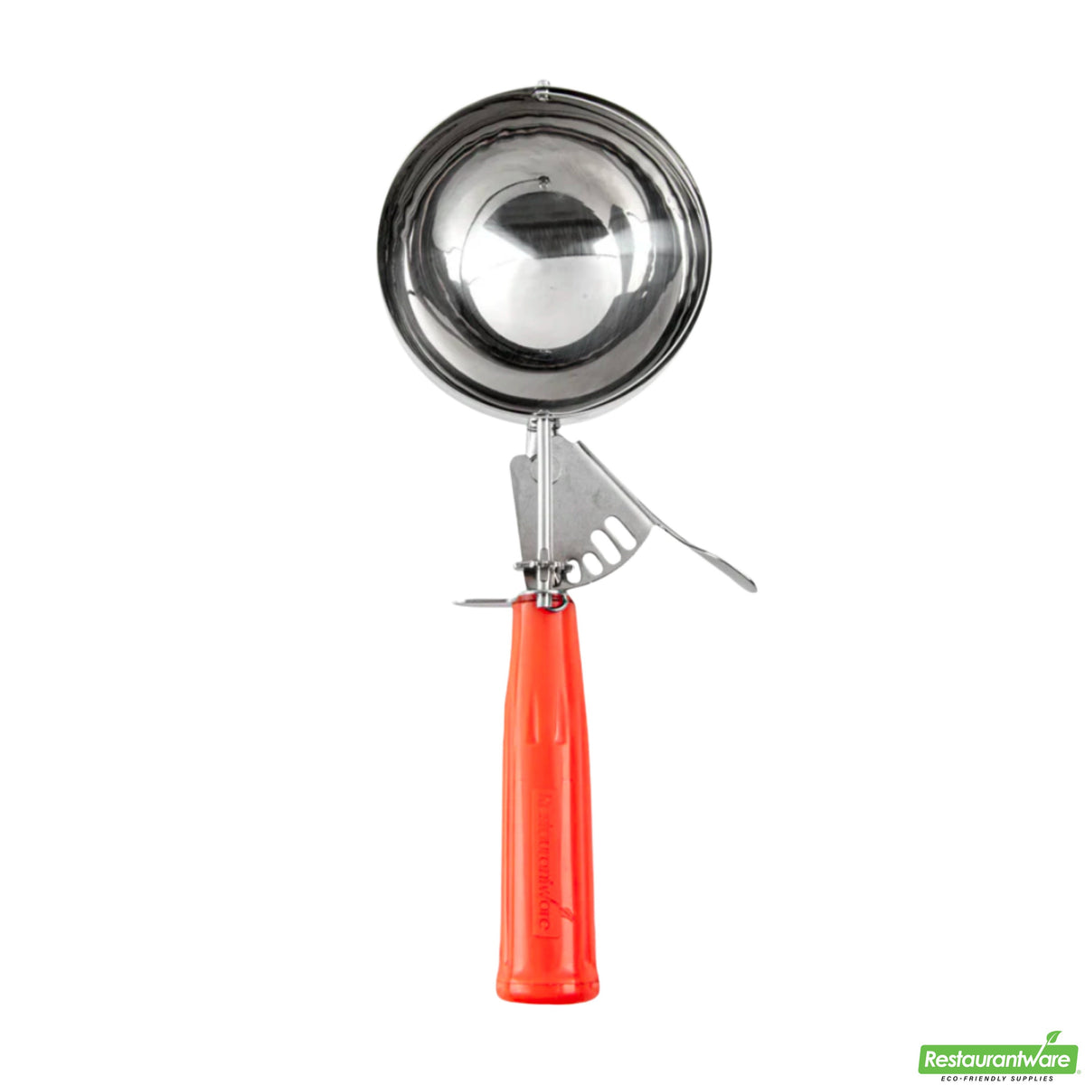 Scoops, Met Lux, #4, Stainless Steel, with Orange Handle, 8 Ounce,1 - 1 EACH