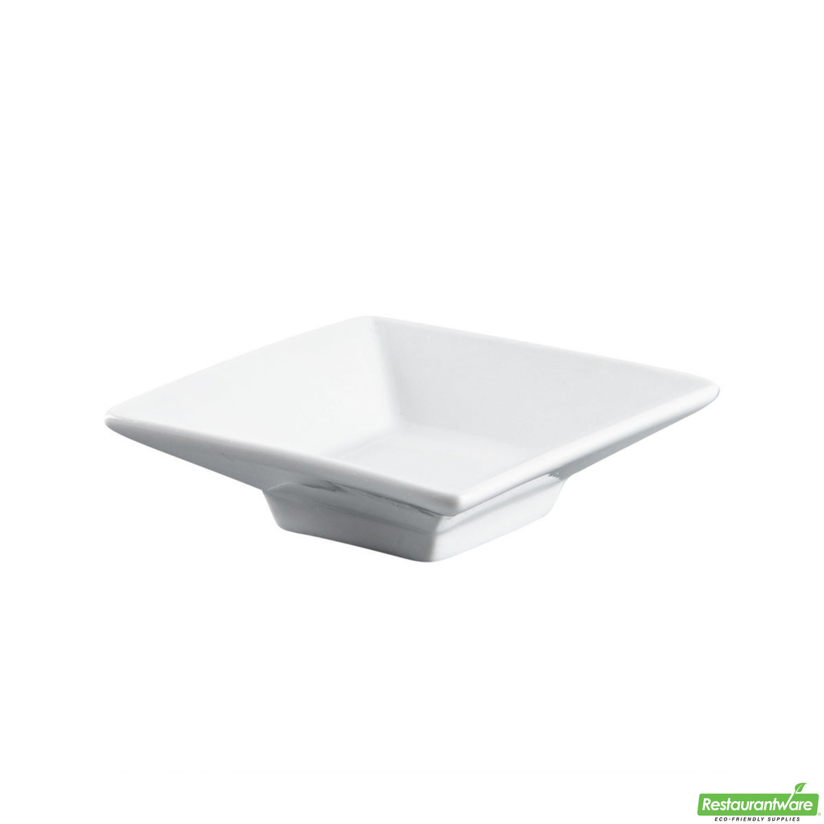 Plates, Mini Modern, Porcelain, 3 Inch, White, 3.15 Linear Inch,1 - 10 COUNT